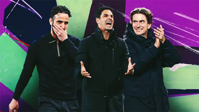 Mikel Arteta và Ruben Amorim có sự khởi đầu mùa giải mới 2025/26 đầy khó khăn