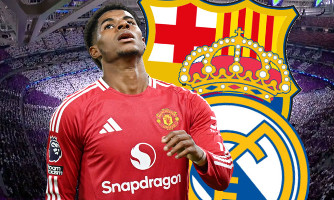 Sau khi bị Barca "ngãng ra", Rashford có thể đầu quân cho Real