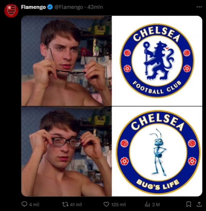 Chelsea bị Flamengo chế giễu