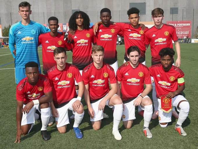 Tập thể MU tại UEFA Youth League 2018