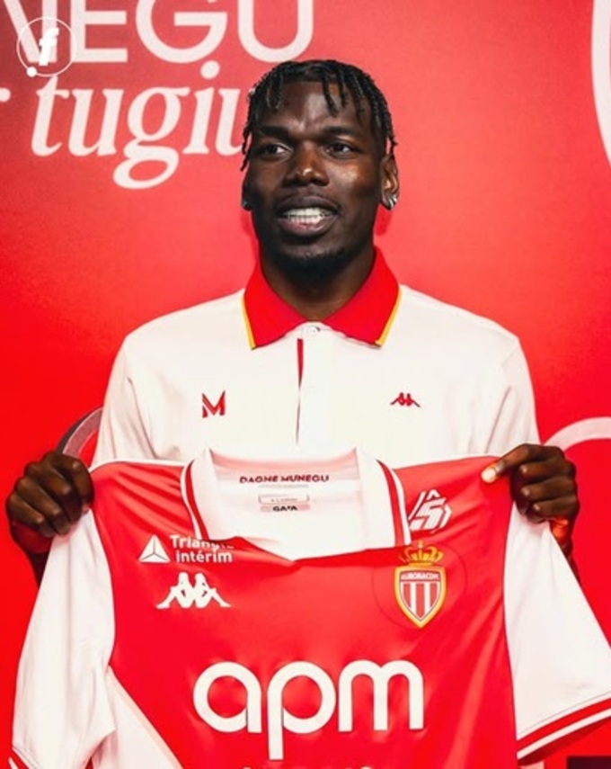 Paul Pogba sẽ ký hợp đồng 2 năm với Monaco