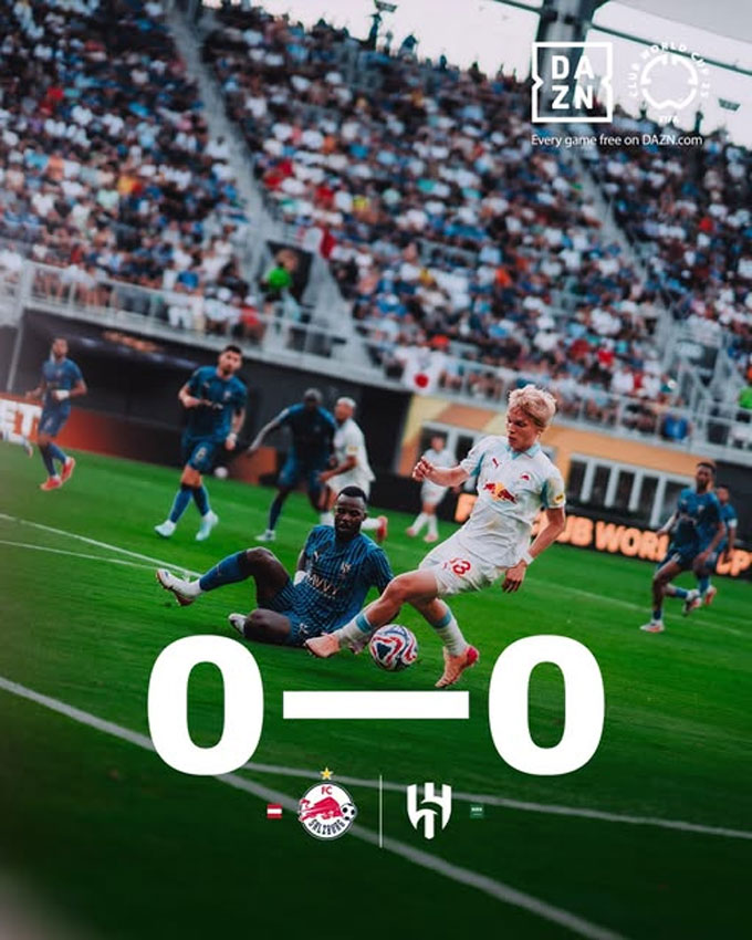 RB Salzburg và Al Hilal chia điểm sau 90 phút