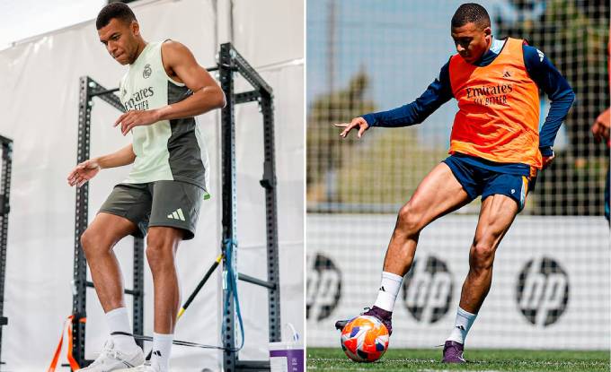 Mbappe gầy đi thấy rõ so với trước đây