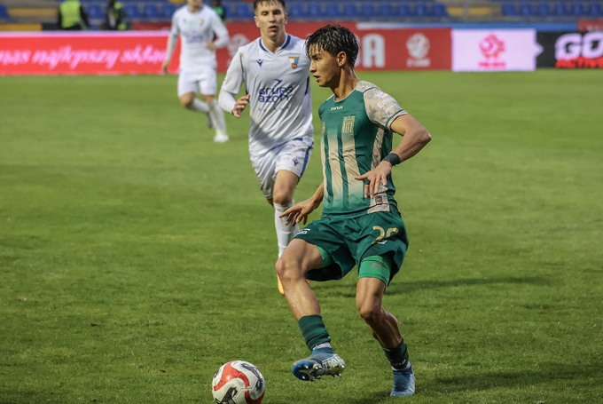 Damian Vũ Thành là cầu thủ quan trọng của Olimpia Grudziadz