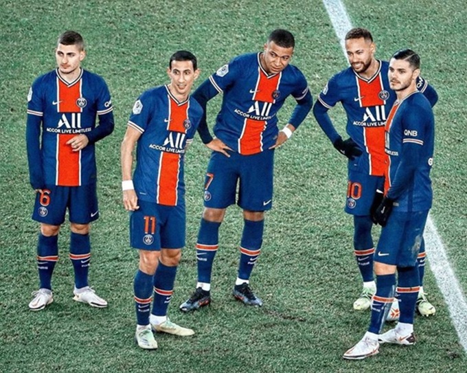 Di Maria trong đội hình toàn sao của PSG