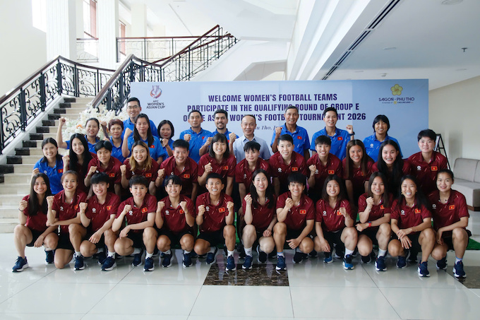 ĐT nữ Việt Nam đang rất tự tin tại vòng loại giải bóng đá nữ châu Á. Ảnh: VFF