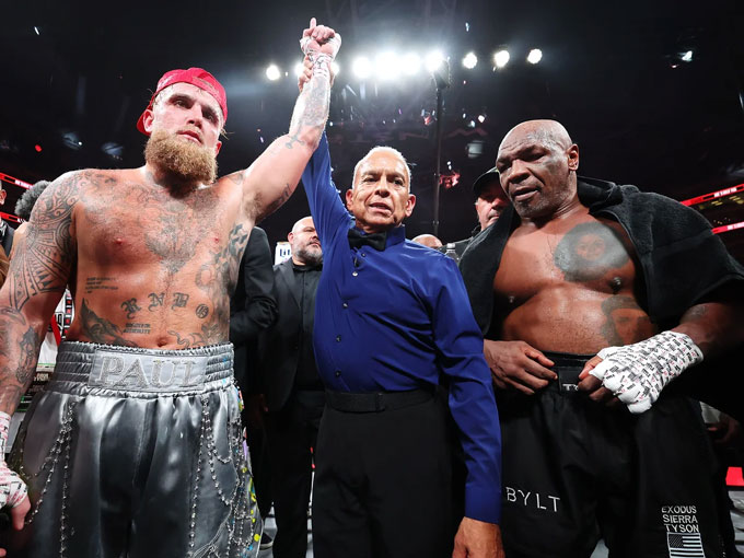 Jake Paul từng đánh bại Mike Tyson, người khi đó đã 58 tuổi