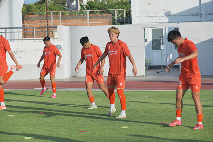 U23 Việt Nam đang tích cực tập luyện tại sân Bà Rịa. Ảnh: Phan Hồng 