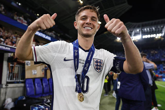 McAtee là đội trưởng U21 Anh vô địch U21 châu Âu 2025