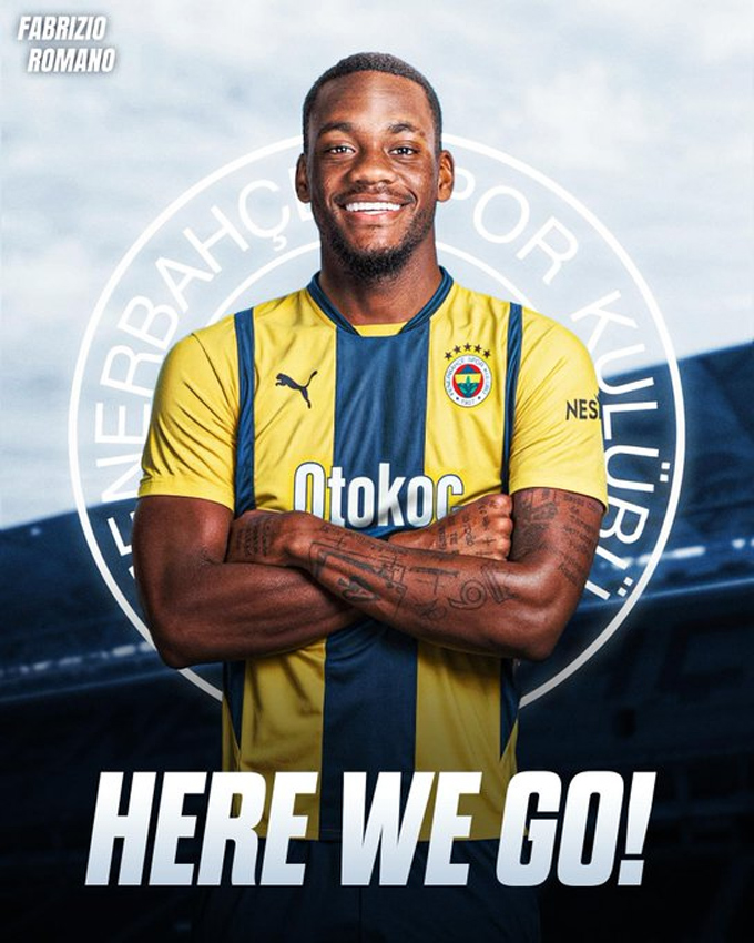 Romano xác nhận Fenerbahce mượn thành công Duran