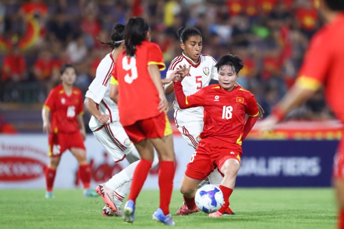 ĐT nữ Việt Nam thắng 6-0 UAE. Ảnh: Phan Tùng 