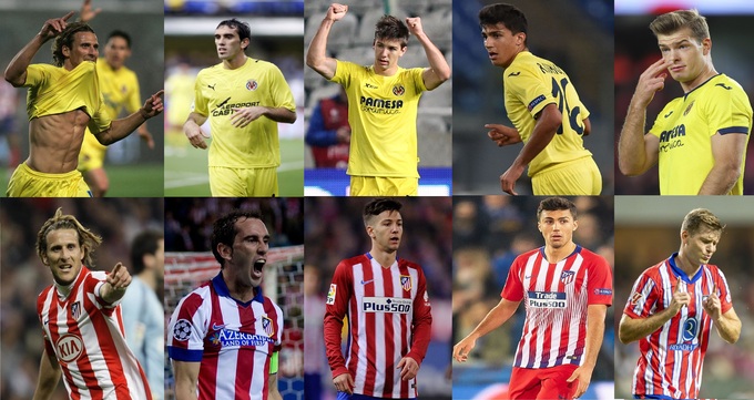 Những cầu thủ Villarreal chuyển sang Atletico trong 2 thập kỷ gần nhất.