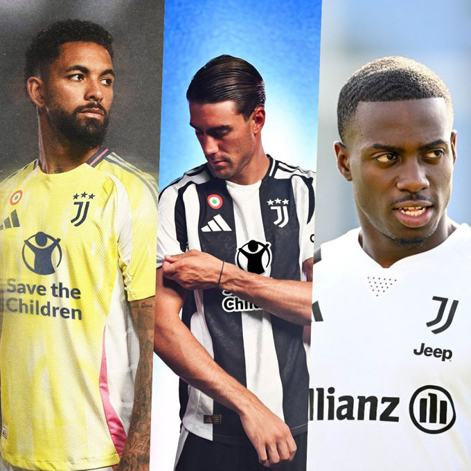 CĐV MU có ý kiến trái chiều về 3 phương án đổi người mà Juventus đưa ra (trái sang: Luiz, Vlahovic và Weah)
