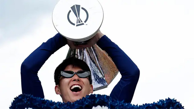 Son cuối cùng cũng có danh hiệu tập thể đầu tiên cùng Tottenham khi Spurs vô địch Cúp C2