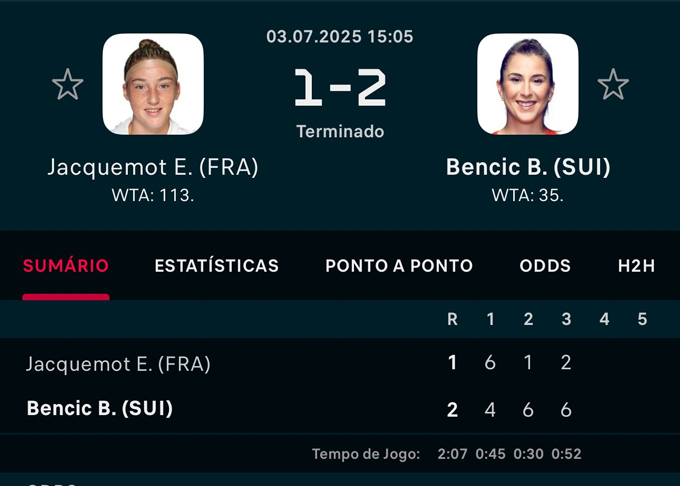 Bencic ngược dòng đánh bại Jacquemot ở vòng 2 Wimbledon 2025
