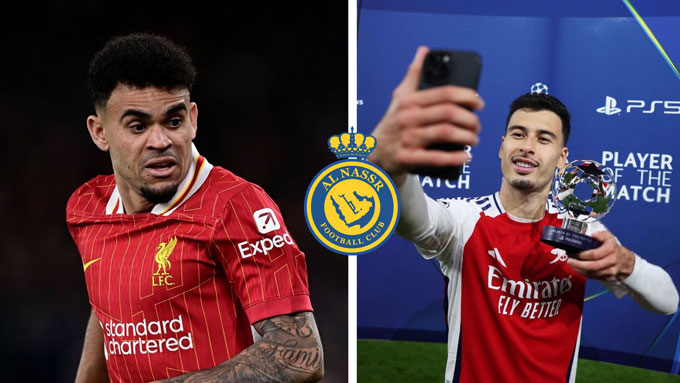 Diaz và Martinelli nằm trong danh sách theo dõi của Al Nassr