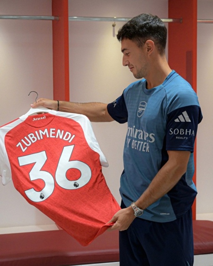 Martin Zubimendi đã trở thành người của Arsenal