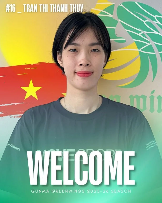 Gunma Green Wings thông báo chiêu mộ Thanh Thúy