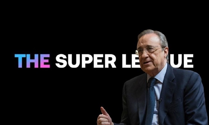 Florentino Perez là kẻ đầu trò trong đề án thành lập Super League