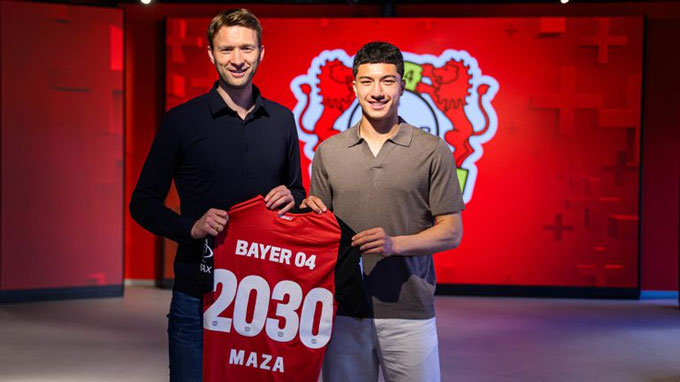 Ibrahim Maza ký hợp đồng đến năm 2030 với Leverkusen