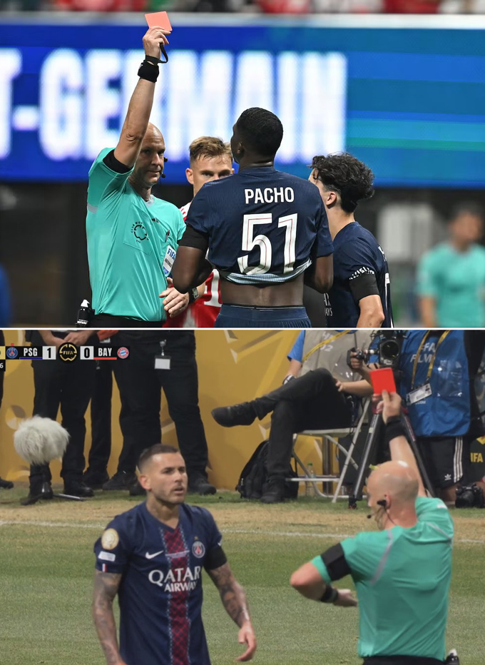 Pacho và Lucas nhận thẻ đỏ ở trận tứ kết gặp Bayern và không thể góp mặt ở chung kết
