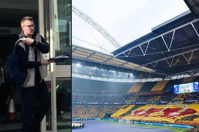 Carruthers đã vượt qua một “vòng thép” an ninh để lẻn vào trận chung kết Champions League 2024