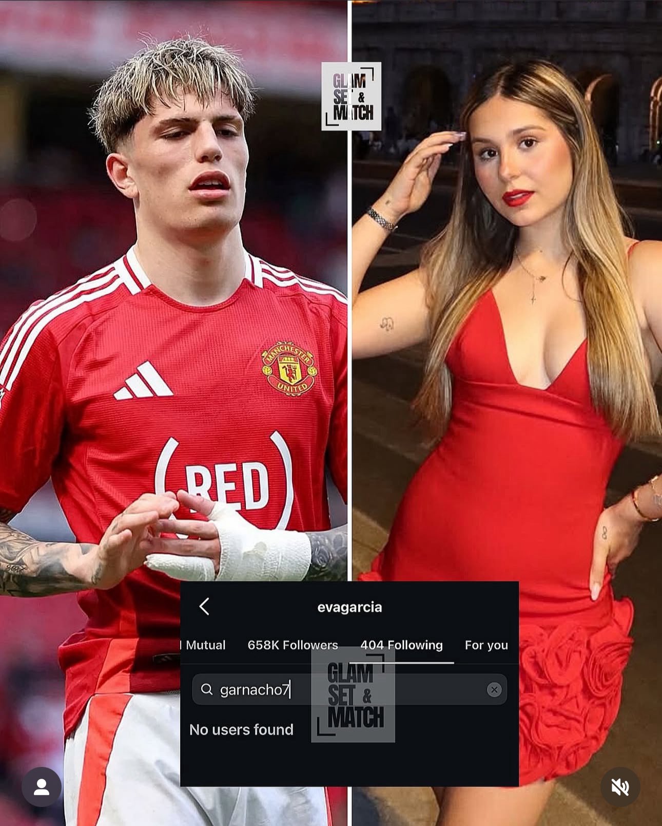 Bạn gái Eve Garcia hủy theo dõi Garnacho trên Instagram