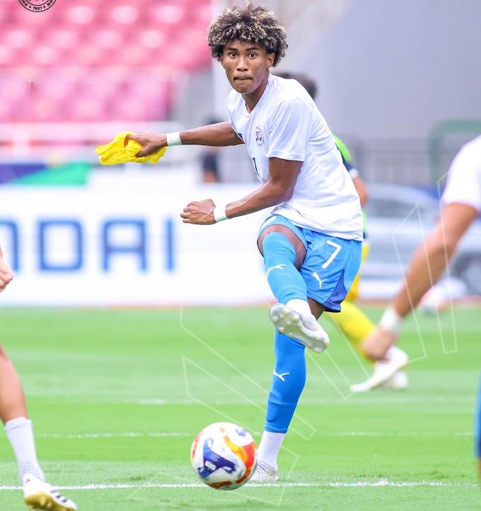 Bisong, cầu thủ ghi 2 bàn thắng cho U23 Philippines
