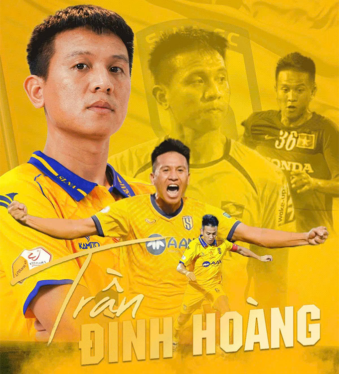 Hậu vệ kỳ cựu Trần Đình Hoàng bất ngờ tuyên bố giải nghệ trong màu áo SLNA 