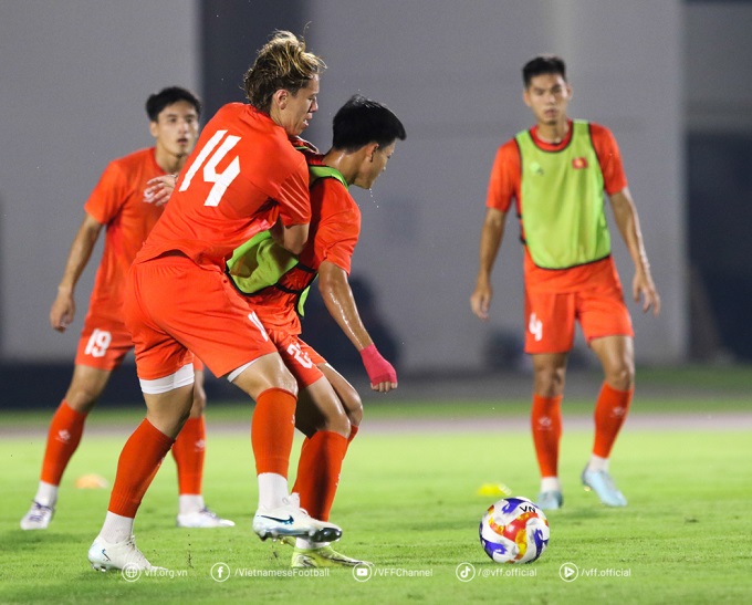 U23 Việt Nam đang tích cực tập luyện 