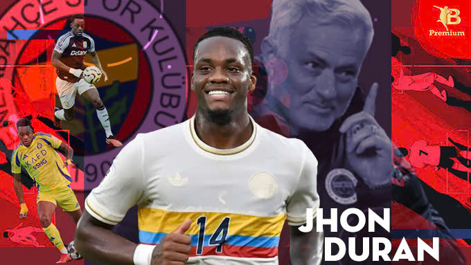 Jhon Duran vừa gia nhập Fenerbahce dưới dạng hợp đồng cho mượn