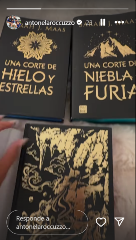Bộ sách "A Court of Thorns and Roses" lôi cuốn vợ Messi