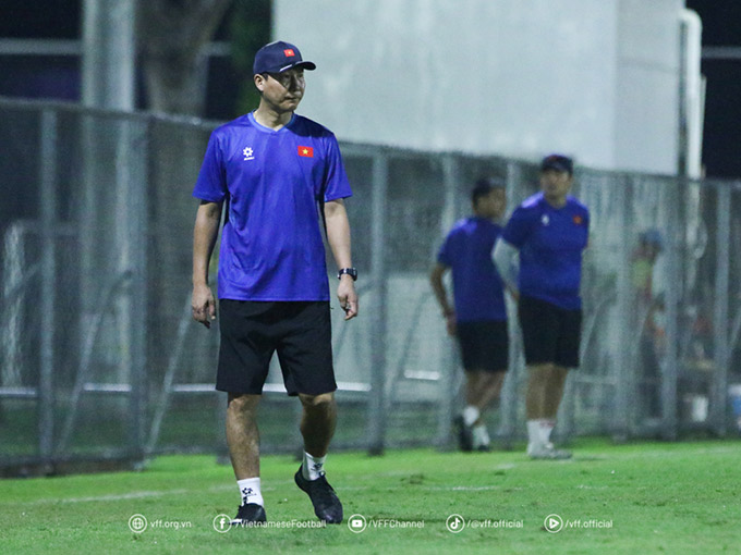 HLV Kim Sang Sik đặt quyết tâm vô địch U23 Đông Nam Á cho U23 Việt Nam - Ảnh: VFF