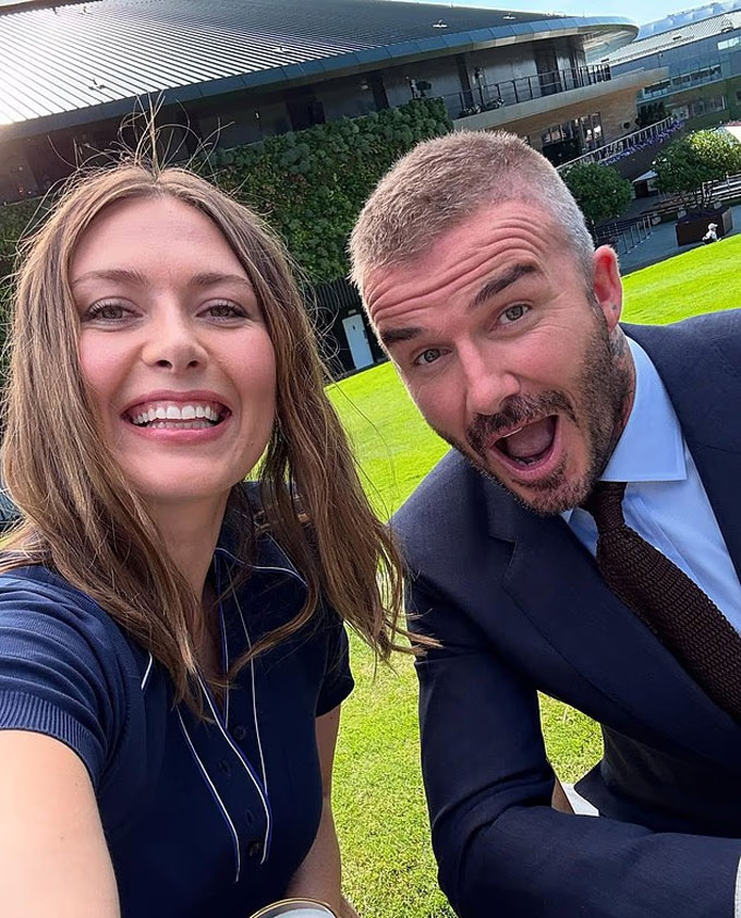 Sharapova mới đây gây sốt khi xuất hiện cùng Beckham