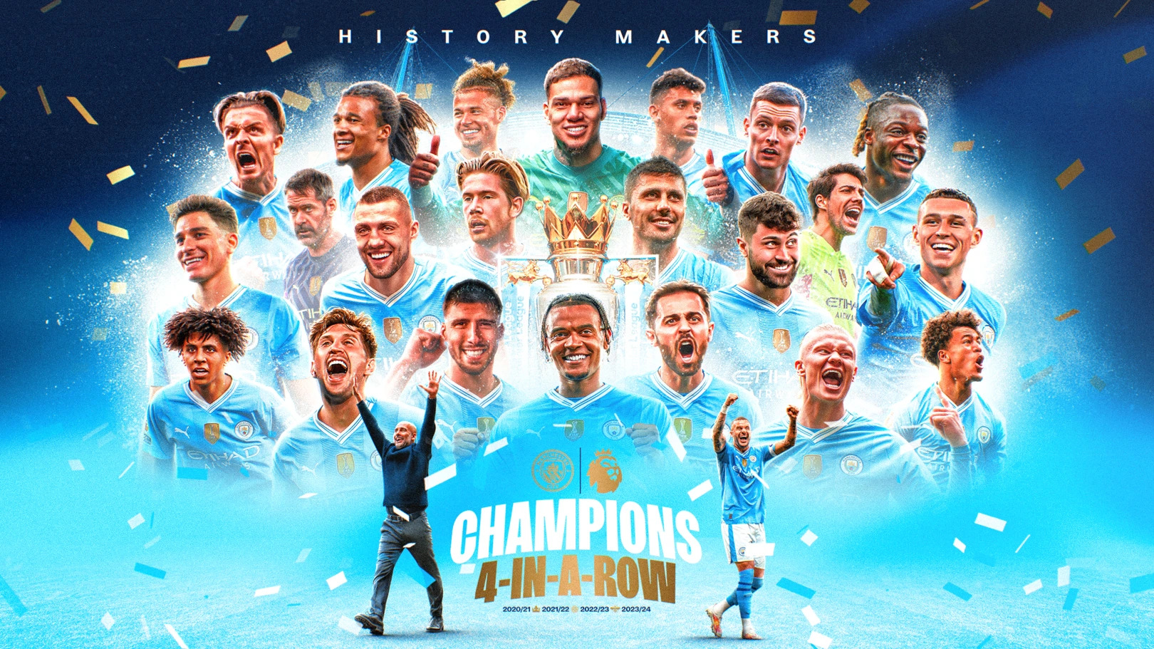 Nhà vô địch tuyệt đối Man City là minh chứng của kẻ mạnh, vì họ biết mình mạnh thật