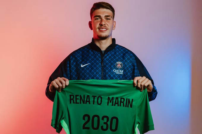 Renato Marin là tân binh đầu tiên của PSG trong phiên chợ hè năm nay
