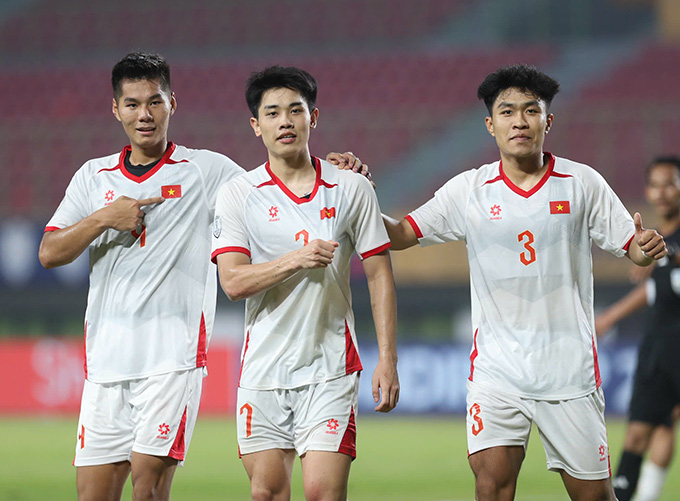 U23 Việt Nam tìm được bàn thắng từ những quả phạt góc - Ảnh: Nhật Anh 
