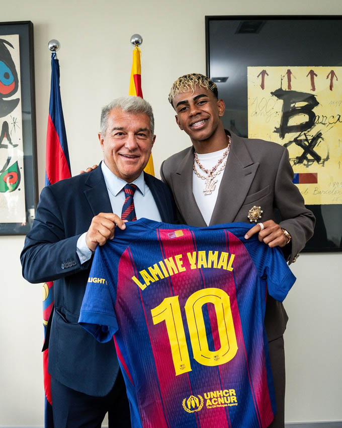 Áo đấu của Yamal đang giúp Barca thu lời