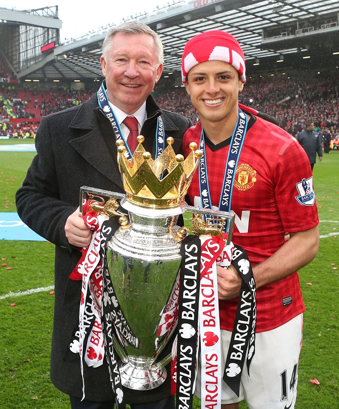 Javier Hernandez đoạt 2 chức vô địch Premier League cùng Sir Alex Ferguson