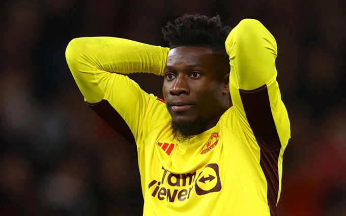 Andre Onana đem lại thất vọng