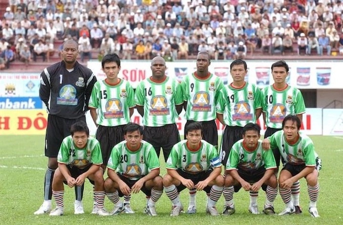 Đội hình "dream team" của Đồng Tâm Long An lúc ở thời đỉnh cao. Ảnh: CTV