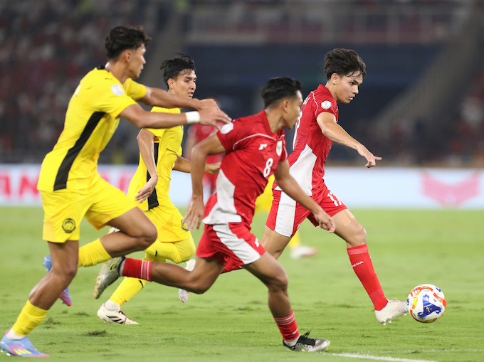 Chơi vượt trội, nhưng U23 Indonesia đã bế tắc trong khâu ghi bàn. Ảnh: Anh Khoa