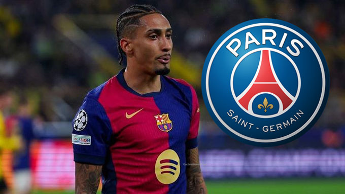 PSG sẵn sàng chi 120 triệu euro mua Raphinha từ Barca