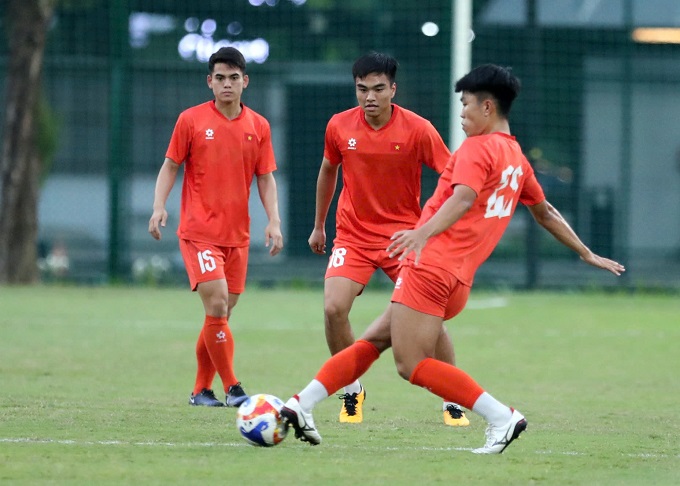 U23 Việt Nam sẵn sàng cho trận cuối cùng ở vòng bảng. Ảnh: Anh Khoa 