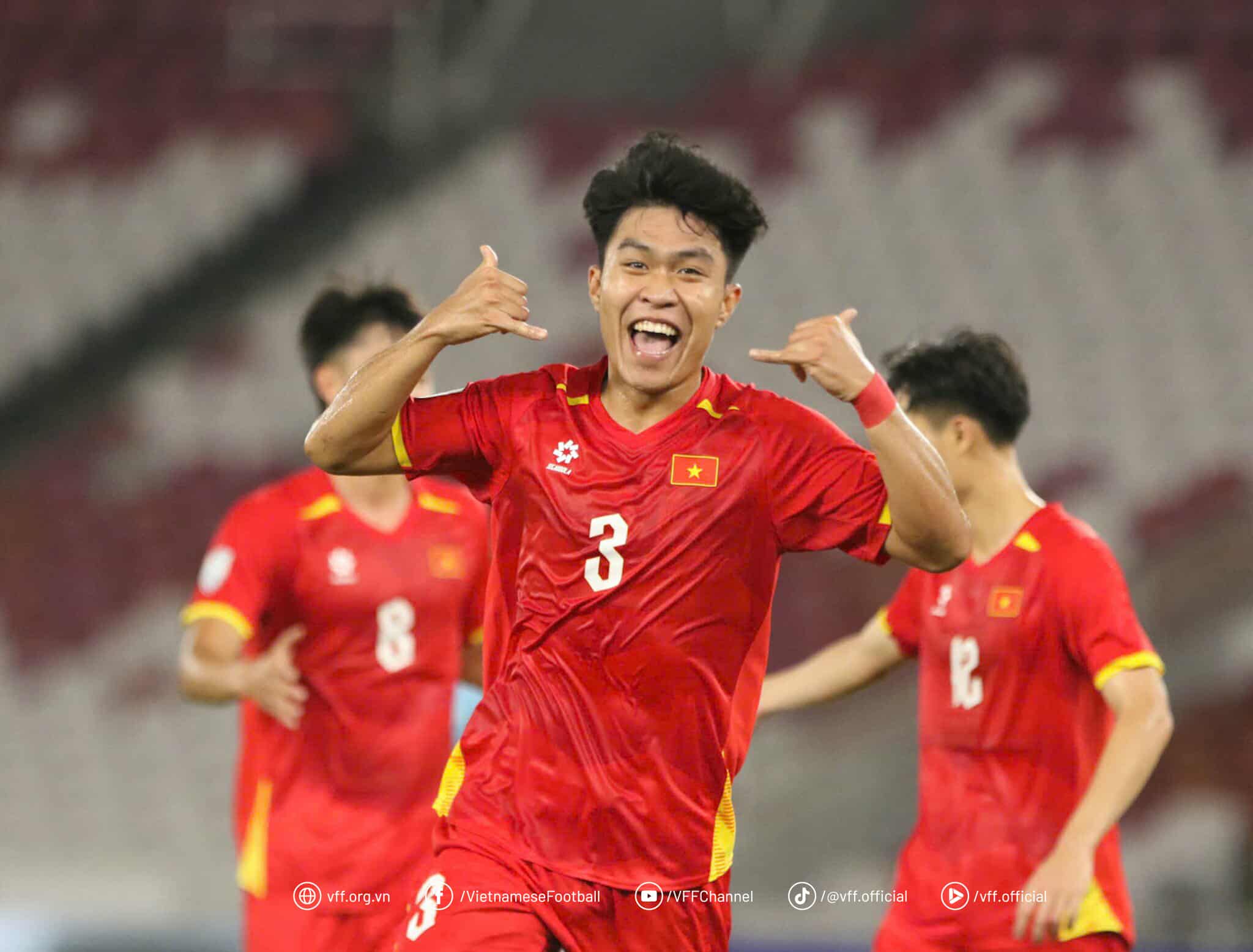 Lý Đức ghi bàn cho U23 Việt Nam. Ảnh: Nhật Đoàn