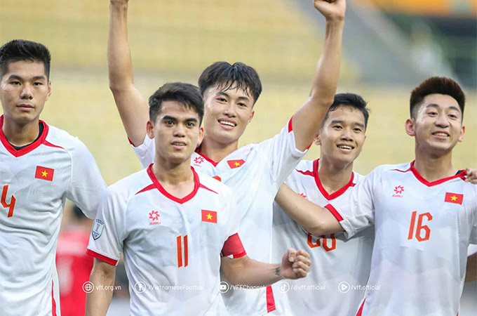 U23 Việt Nam nhiều khả năng gần như sẽ vẫn giữ nguyên bộ khung cũ khi chạm trán với U23 Campuchia - Ảnh: VFF 
