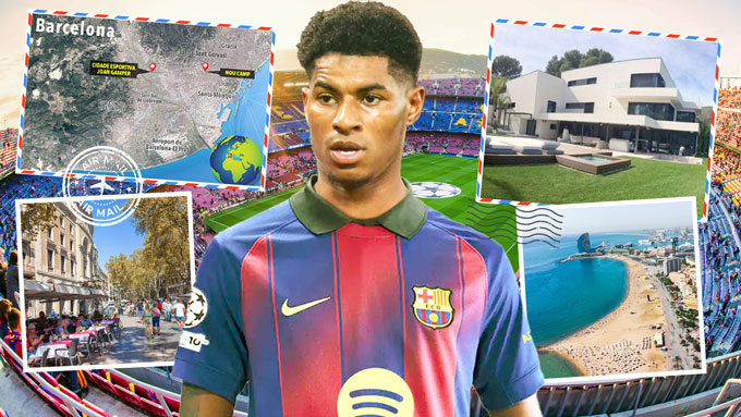 Rashford có cuộc sống sang chảnh tại Barcelona