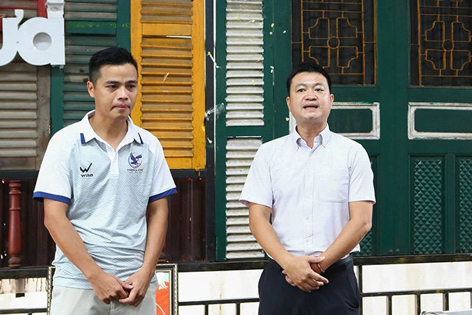 Ông Lê Trọng Thuỷ - Giám đốc kĩ thuật SHB FC, một trong những Mạnh Thường Quân hỗ trợ Friendly FC chia sẻ 