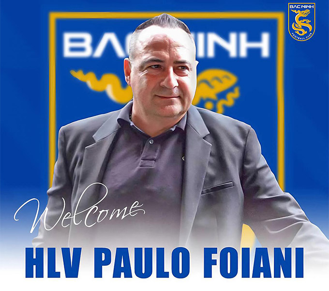 Cựu HLV trưởng CAHN - Paulo Foiani dẫn dắt Bắc Ninh ở giải hạng Nhất 2025/26 