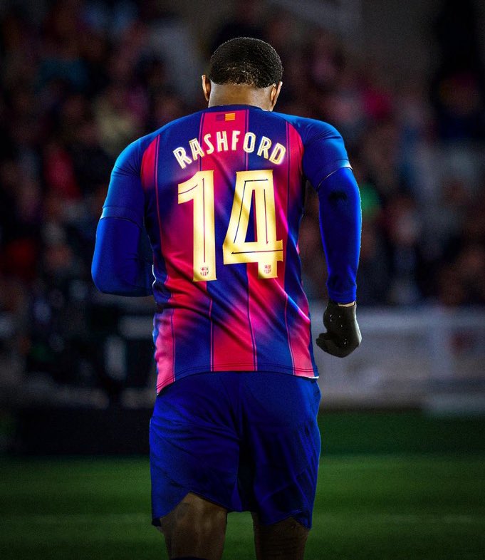 Rashford nhận số 14 ở Barca 